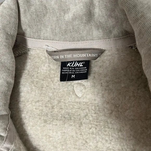 KUHL sweater cream color hint of gray size M Y2K - Picture 5 of 8